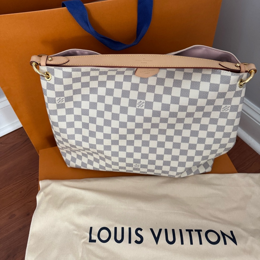 Louis Vuitton Graceful MM (Damier Azur) NEW